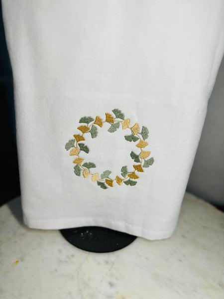 Gingko Leaf Flour Sack Towel