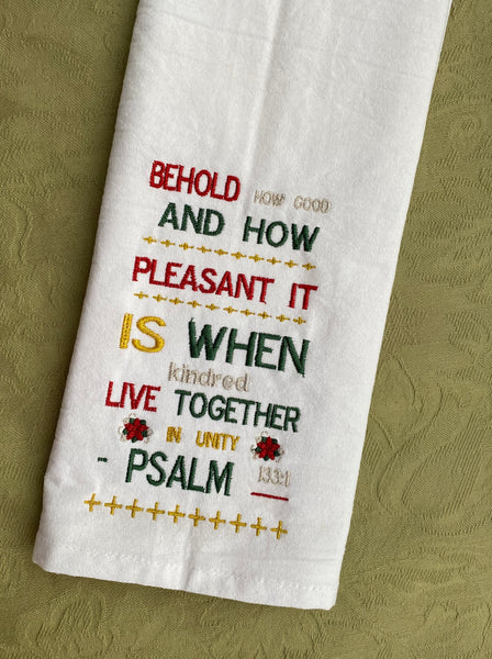 EQB Flour Sack Towel Collection- Psalm 133:1