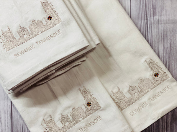 Sewanee Quad with Rose Window, Flour Sack Towel