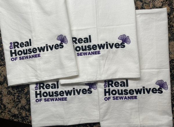Real Housewives of Sewanee - flour sack towel with Ginkgo leaf