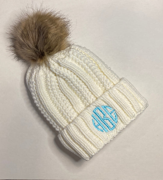 Winter Beanie with Pom Pom - customized
