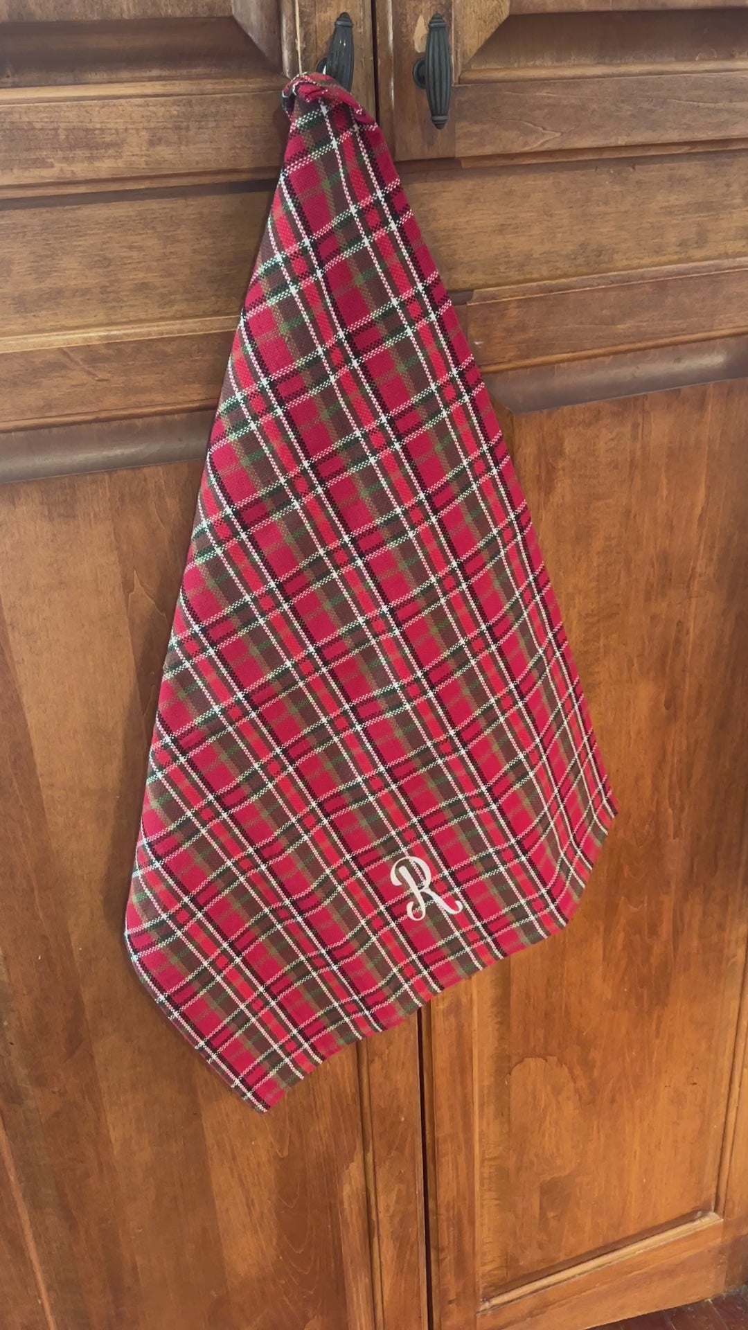 tartan tea towel