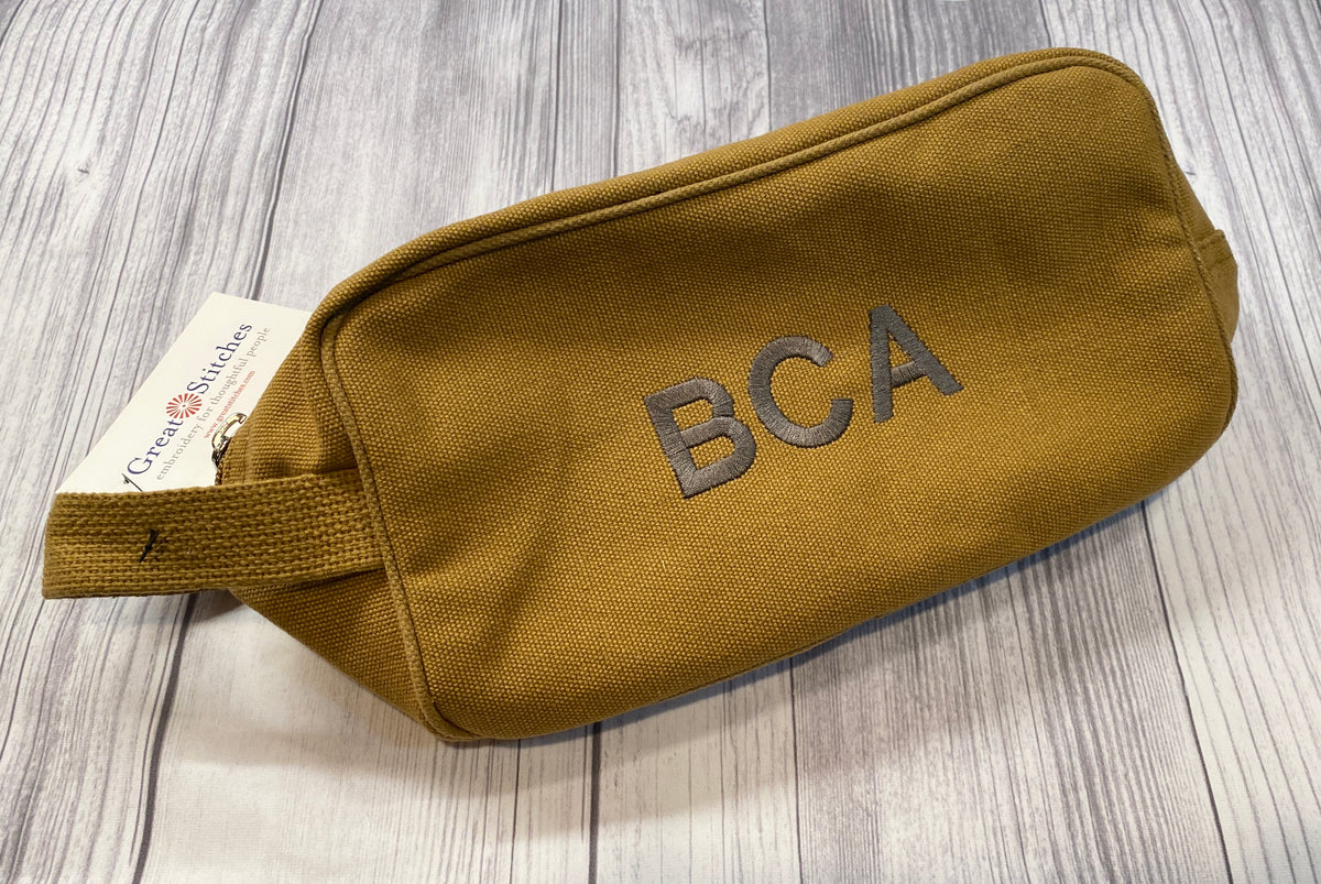 Personalized Monogrammed Toiletry Bag - Dopp Kit