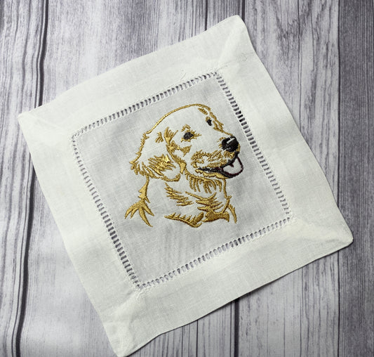 Golden Retriever Cocktail Napkins - Set of 4