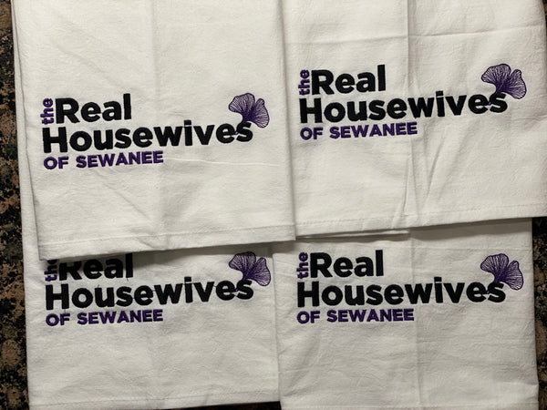 Real Housewives of Sewanee - flour sack towel with Ginkgo leaf